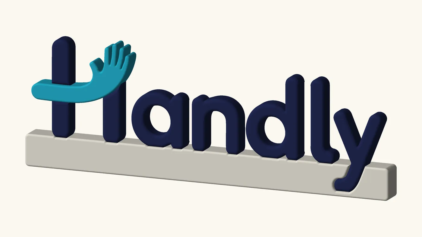 Letras corpóreas Handly en 3D